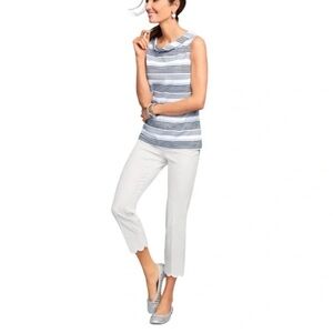 Talbots Gray Cropped Ankle Pants Versatile Style